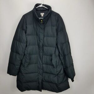 Women's Black Puffer Coat JCrew Factory XXL used